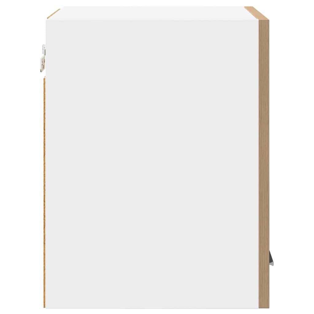 Hanging Cabinet with Shelf Riga 2 pcs Artisan Oak and White